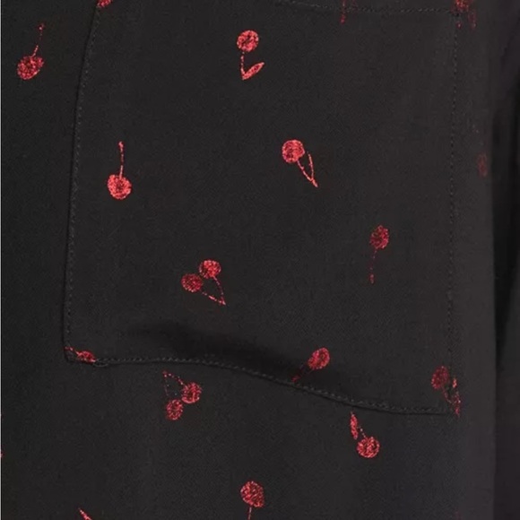 Rails Rocsi Metallic Cherry Print Shirt - Picture 8 of 12